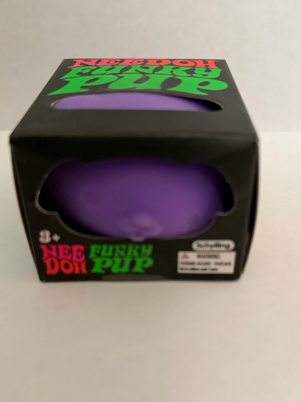 Nee Doh Funky Pup Purple Squishy Dog Toy NWT
